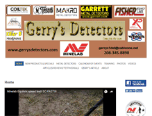 Tablet Screenshot of gerrysdetectors.com